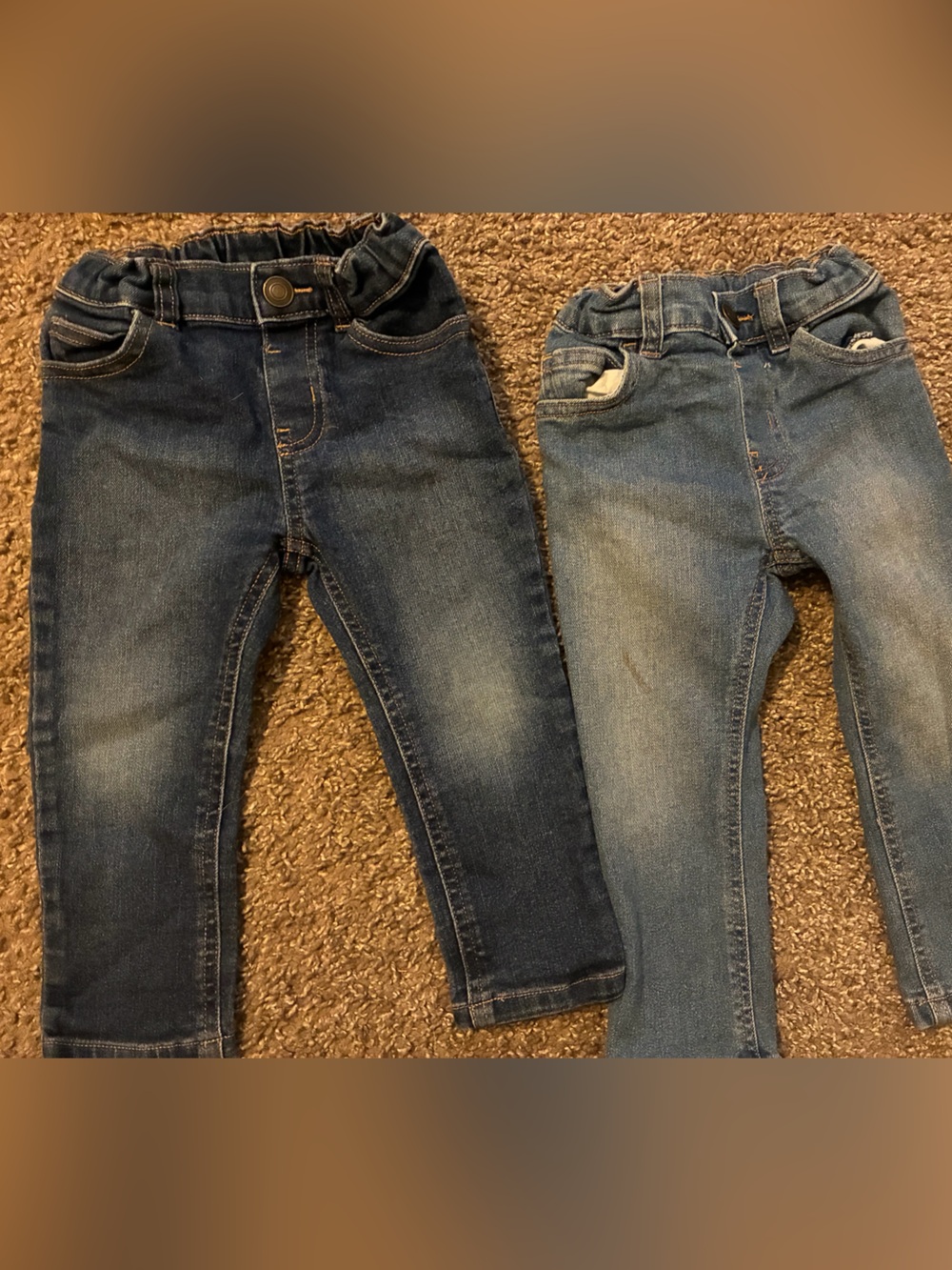 Garanimals 2t Skinny Jeans - Light and Dark Blue Wash